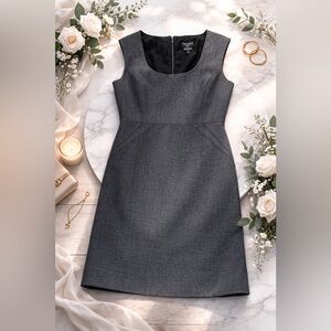 Tahari Charcoal Gray Mini Dress Size 10